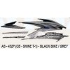 Graphics Sticker Set For Honda Cb Shine | Type 1 | Black Vehicle | Grey Sticker | Both Sides