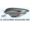 Graphics Sticker Set For Honda Cd 110 Dream Dx | Black Vehicle | Grey Sticker | Both Sides