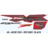 Graphics Sticker Set For Honda Dio Dx | Motoscooter | Red Vehicle | Black Sticker | Both Sides