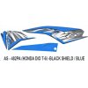 Graphics Sticker Set For Honda Dio | Type 5 | Black & Blue Sticker | Both Sides