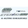 Graphics Sticker Set For Honda Eterno 150 | New Model | Silver Sticker | Both Sides