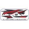 Graphics Sticker Set For Honda Hornet 2.0 | Abs | Black Vehicle | Both Sides
