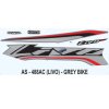 Graphics Sticker Set For Honda Livo | Grey Vehicle | Both Sides