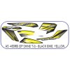 Graphics Sticker Set For Honda Sp Shine | Type 3 | Black Vehicle | Yellow Sticker | Both Sides