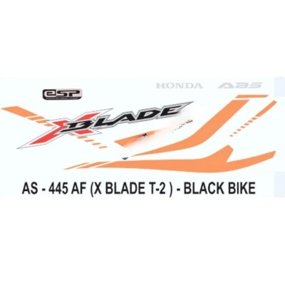 Graphics Sticker Set For Honda X Blade | Type 2 Abs | Black Vehicle | Both Sides