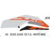 Graphics Sticker Set For Ktm Duke 125 | Type 2 | White Vehicle | Both Sides