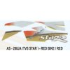 Graphics Sticker Set For Tvs Tvs Star | Red Vehicle | Red Sticker | Both Sides