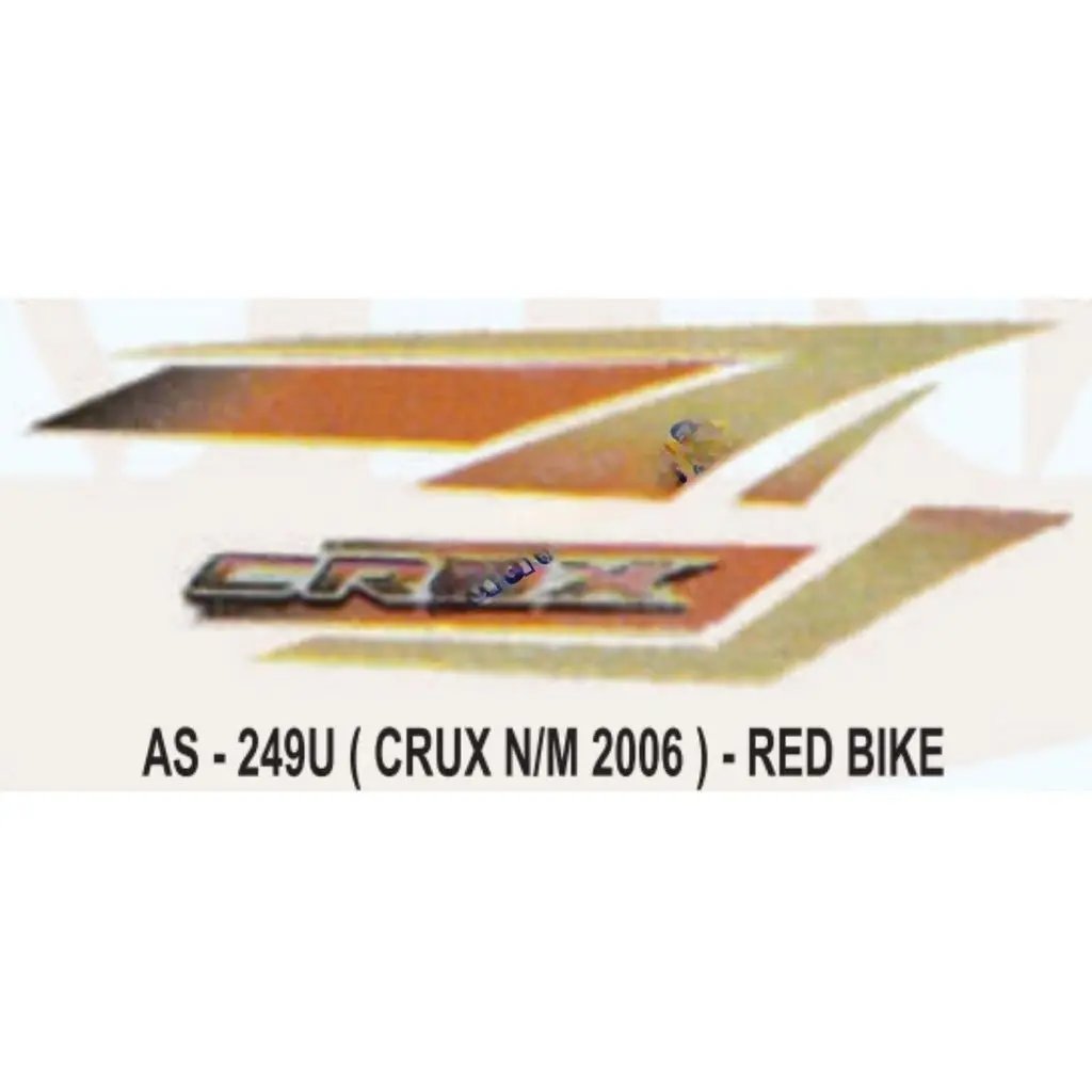 Graphics Sticker Set For Yamaha Crux | New 2006 Model | Red Vehicle ...