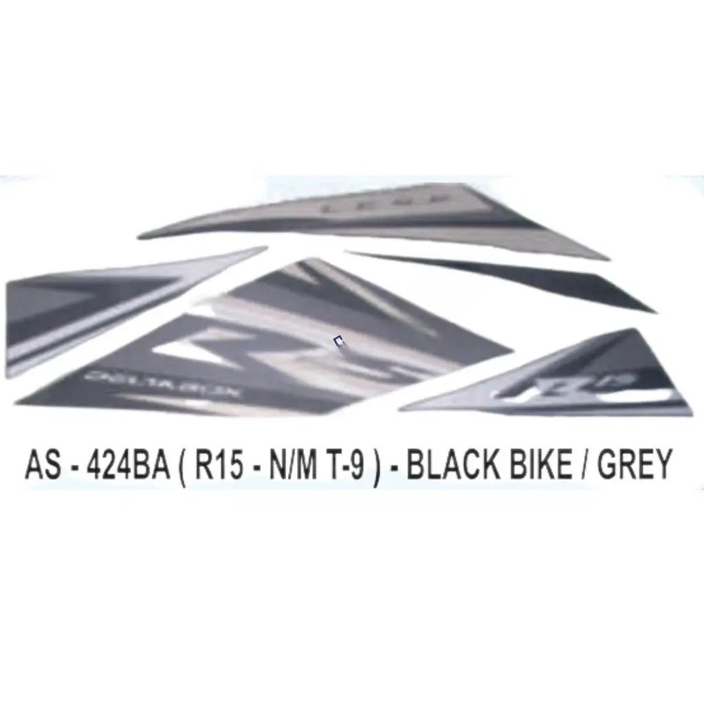 Graphics Sticker Set For Yamaha R15 | New Model Type 9 | Black Vehicle ...