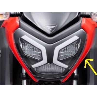 Head Light Fairing Striking Red Left Side For Tvs Raider 125 | Tvs