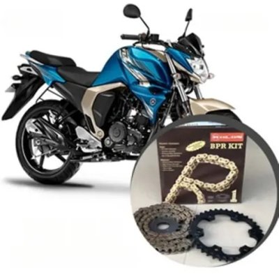 Rolon Brass Chain Sproket Kit For Yamaha Fz V2