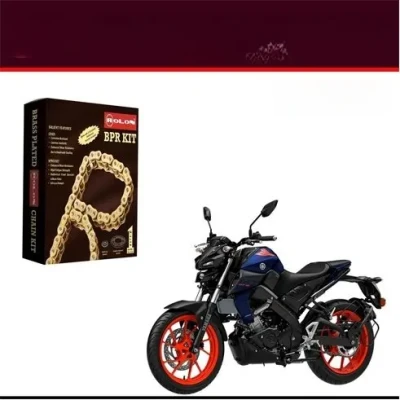 Rolon Brass Plated Chain Sprocket Kit For Yamaha Mt15