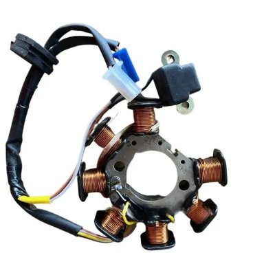 Stator Coil Plate Assembly For Tvs Jupiter | Wego | Pep Plus | (7 Pole) 3+2 Pin