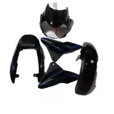 Black & Blue Full Body Kit For Bajaj Discover 150cc Ui17