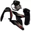 Black & Red Full Body Kit For Bajaj Discover 125cc Ui20