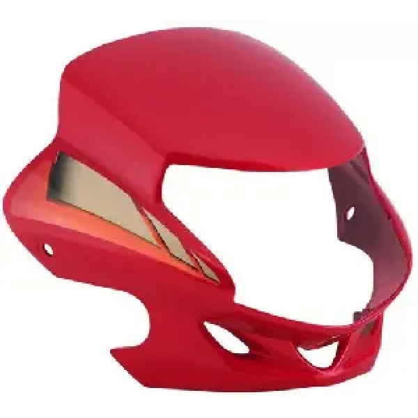 Headlight Visor For Cd Deluxe & Motocorp Hf Deluxe Red Uf119b