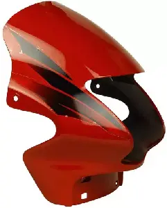 Headlight Visor For Passion Red & Black Uf125b