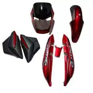 Red Full Body Kit For Bajaj Platina Ui48 - Indian Bikes Spares