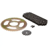Uno Minda Ch-2008 Chain Sprocket Kit R428 Size-116l/14t/45t(4h) For Tvs Phoenix 125cc (alloy Wheel)