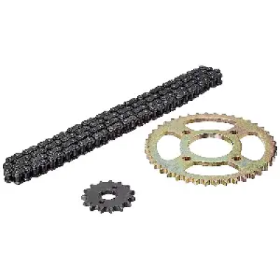 Uno Minda Ch-5011 Chain Sprocket Kit R428h Size-120l/15t/42t(4h) For Hero Acheiver