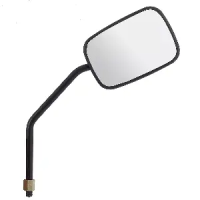 Uno Minda Rv-3000r Rear View Mirror Shatterproof Glass For Kinitic Honda Kinetic Honda (black)