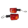 Uno Minda Td-5008 Amber Lens Blinker Lamp Assembly Front Lh/rh For Tvs Shogun (set Of 2 Pcs)