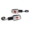 Uno Minda Td-5012fl Natural Lens Blinker Lamp Assembly Front Lh For Passion Pro (set Of 2 Pcs)