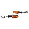 Uno Minda Td-5040ua Amber Lens Blinker Lamp Assembly Lh/rh For Tvs Apache (set Of 2 Pcs)