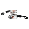 Uno Minda Td-5043c With M10 Bolt Natural Lens Blinker Lamp Assembly For Bajaj Platina Rear Lh/rh