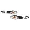 Uno Minda Td-5044u Natural Lens Blinker Lamp Assembly Lh/rh For Hero Hunk/glamour (set Of 2 Pcs)