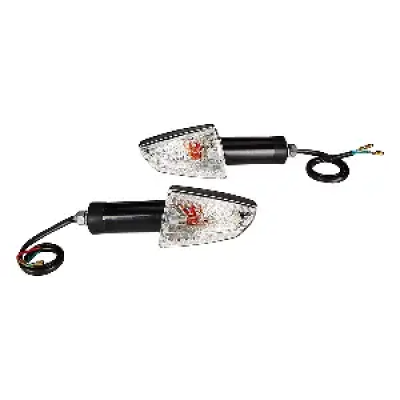 Uno Minda Td-5059 Natural Lens Blinker Lamp Assembly Front Lh/rh For Hero Splendor I-smart (set Of 2 Pcs)