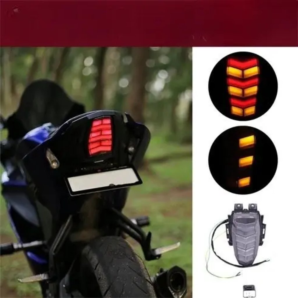 Yamaha R15 V3 Led Tail Light With Integrated Indicator - Buy Online at ...