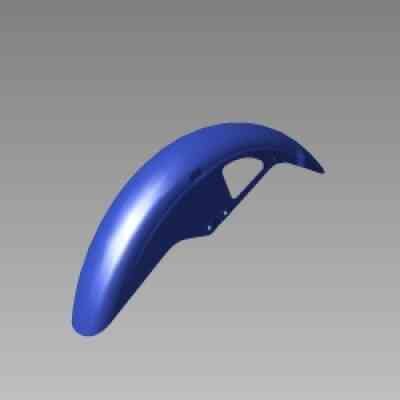 Front Fender Comp Blue For Splendor+ | Hero