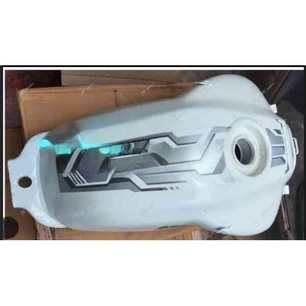Fuel Tank Complete Pearl White For Apache Rtr 160 2v | Apache Rtr 180 2v |tvs
