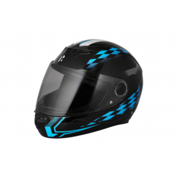 Hero Glamour Night Glow Helmet Glossy Blue Black M