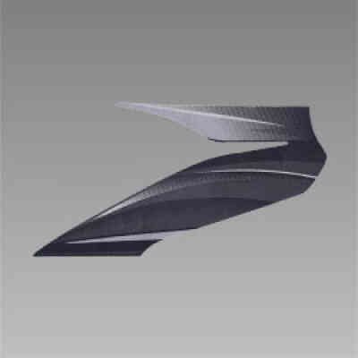 Stripe Left Front Visor For (type-3) For Passion Pro |passion Pro I3s |hero