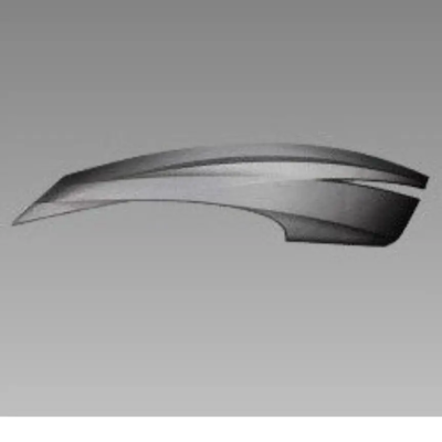 Stripe Right Side Fuel Tank (type-2) For Splendor+ Ibs | Hero