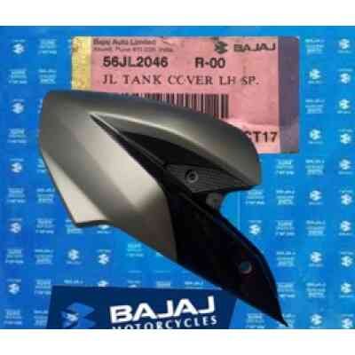 Tank Cover Left Side Sparkle Black Matt Pewter Grey For Pulsar Ns200 | Bajaj