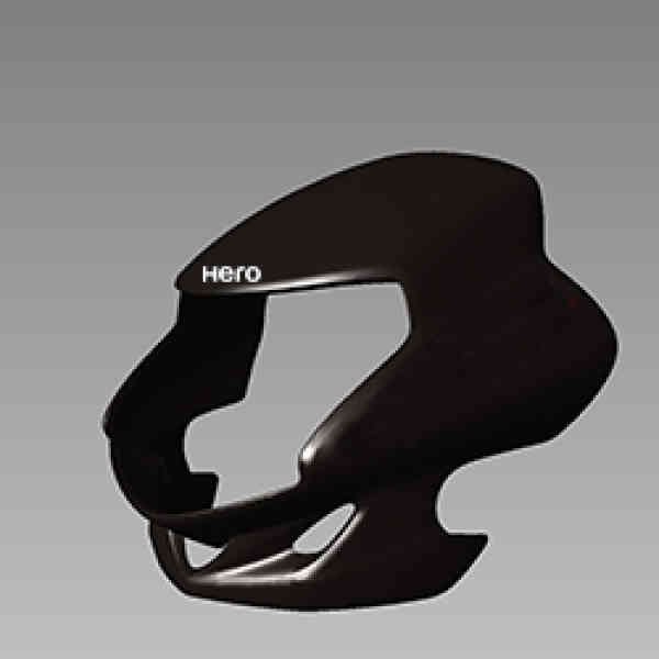 Visor Assembly Front Black For | Hf Deluxe | Hero