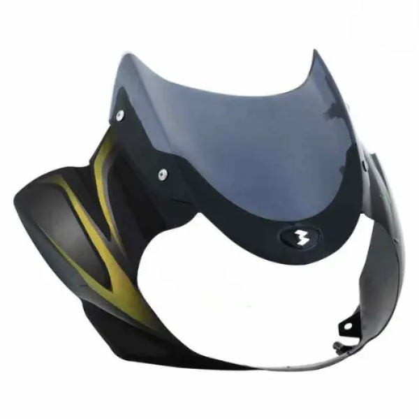 Bajaj Discover 125 Headlight Visor Black - Green Sai Genuine Visor (3d Type) -