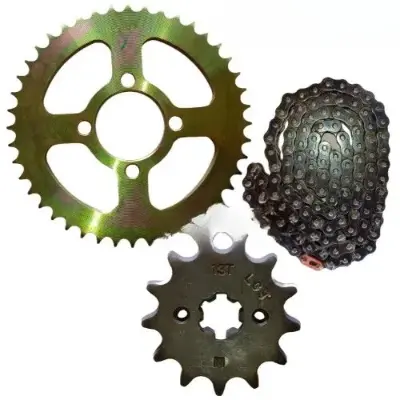 Boxer CT Bajaj Chain Sprocket Kit Bajaj Genuine Parts - 2wheelerspares