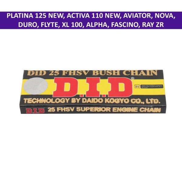 DID Timing Chain for Platina 125 New, Activa 110 New, Aviator