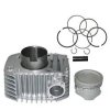 NIKAVI CBKP07 Cylinder Block Piston Kit Compatible for Hero Super Splendor (Silver)