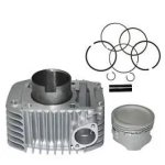 NIKAVI CBKP07 Cylinder Block Piston Kit Compatible for Hero Super Splendor (Silver)