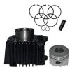 NIKAVI CBKP09 Cylinder Block Piston Kit Compatible for Passion/Splendor Pro (Black)