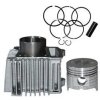 NIKAVI CBKP10 Cylinder Block Piston Kit Compatible for Hero Passion pro/Splendor pro (Silver)