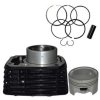 NIKAVI CBKP18 Cylinder Block Piston Kit Compatible for Honda Unicorn/Xtreme/Hunk (Black)