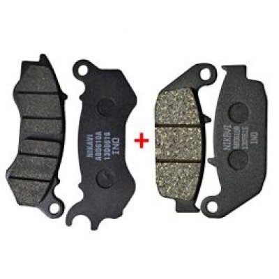 NIKAVI DP16 + DP6 Front and Rear Brake Disc Pad Compatible for Honda CB Trigger/Hornet 160 CBS