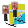 NIKAVI INDA02 Blinker Indicator Assly. Compatible for Hero Splendor Pro (Set of 2)