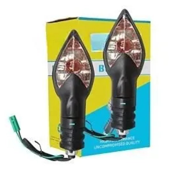 NIKAVI INDA22 Blinker Indicator Assly. Compatible for Bajaj XCD 135 (Set of 2)